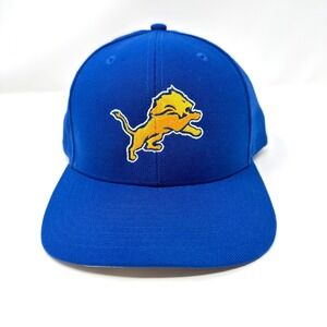 Richardson Pro 214 Snapback Hat Blue Lion Embroidered MD LG